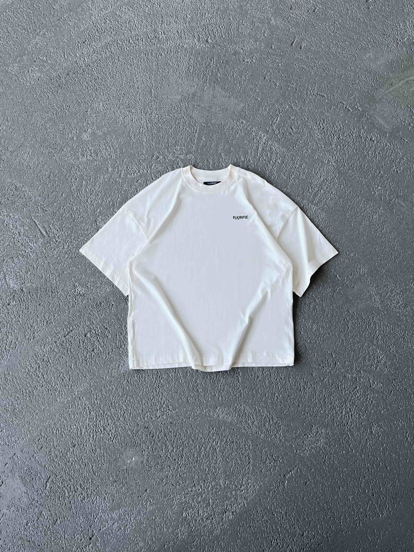 Футболка Basic logo Cream 3шт