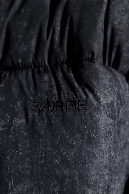 Пуховик Farfie Asphalt Black logo 2.0