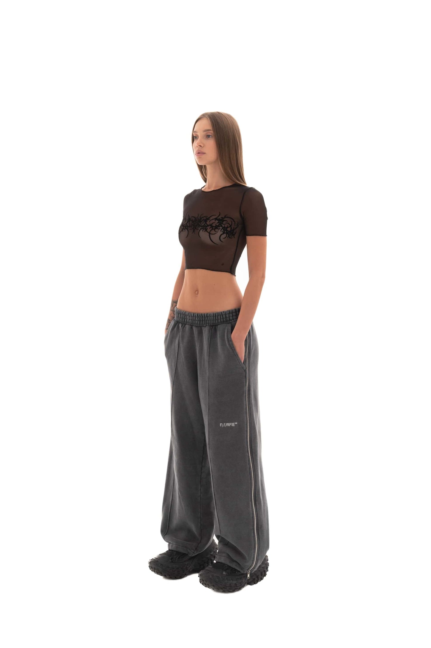 Tribalism Mesh Crop 