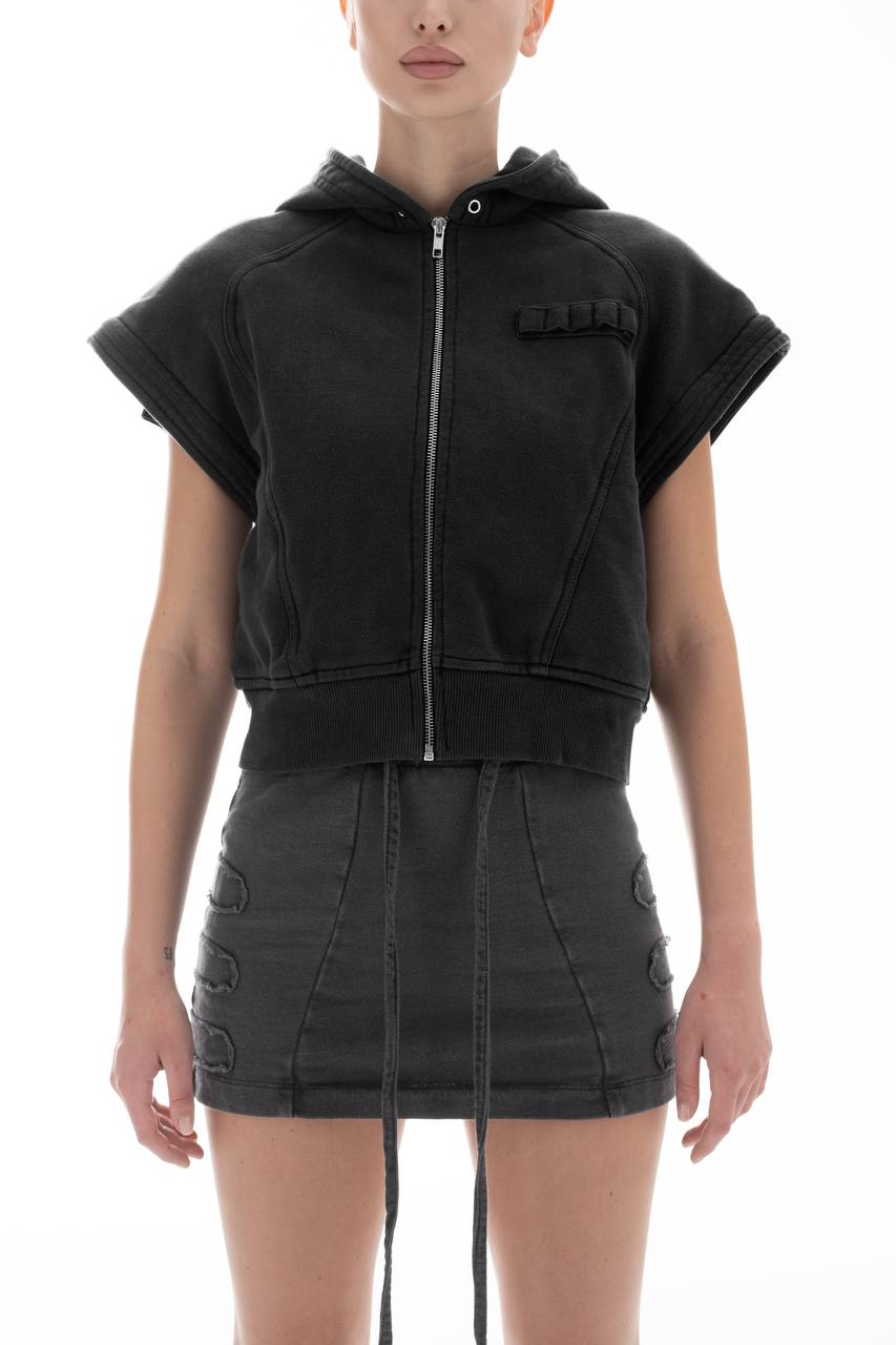 Detachable Sleeves Ripped (Black)