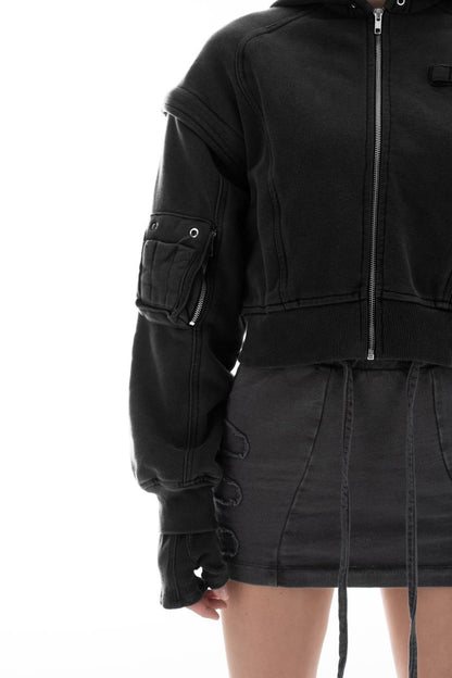 Detachable Sleeves Ripped (Black)