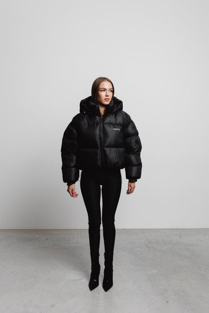 Пуховик Farfie Crop White Logo 2.0