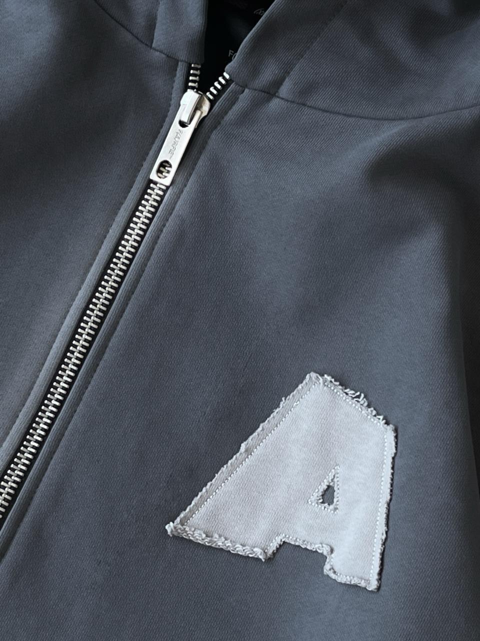 Зіп худі Patched Path (Grey)