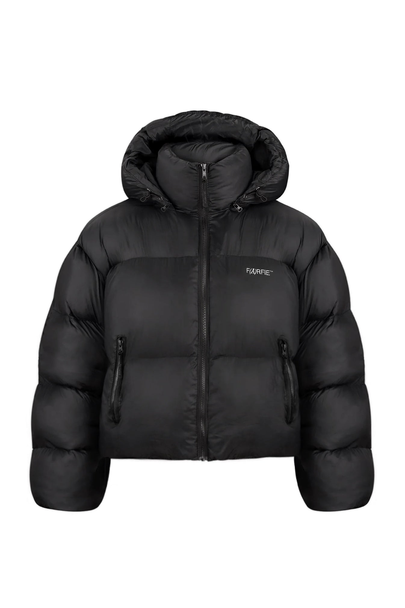 Пуховик Farfie Crop White Logo 2.0