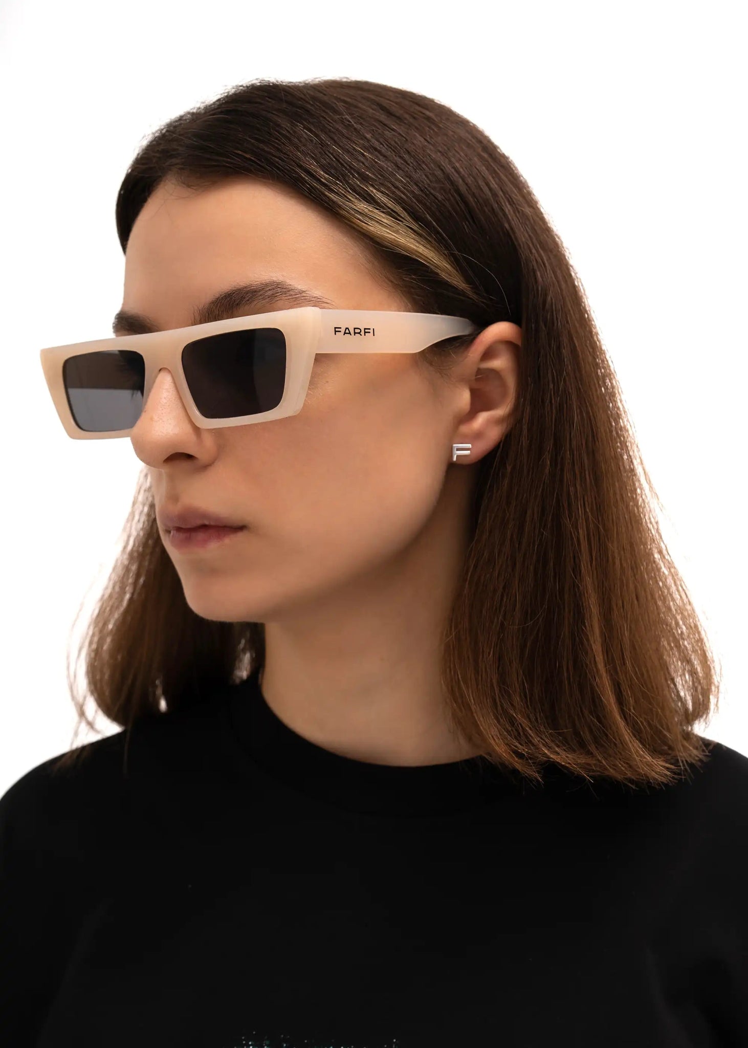 Окуляри Farfi Beige Pentagon - FARFIОкуляри Farfi Beige PentagonSunglasses FARFI