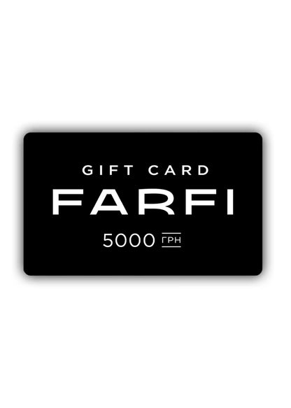 Подарунковий сертифікат на 5000 грн - FARFIПодарунковий сертифікат на 5000 грнGIFT CARD FARFI